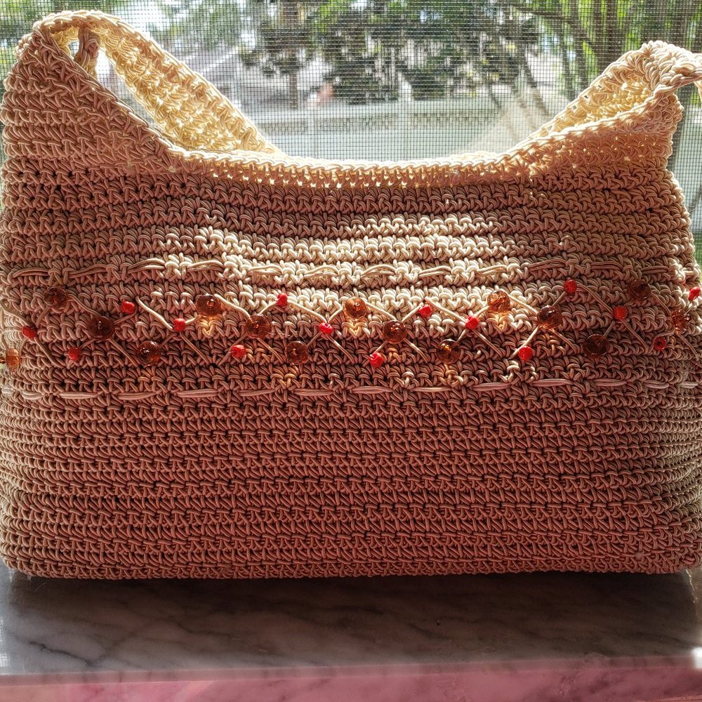 Liz Clairborne 10x5.5 Crotchet Shoulder Purse